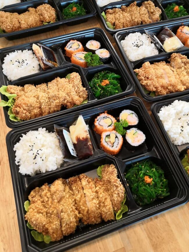 เบนโตะ อาหารกล่องญี่ปุ่น ไก่ทอดคัตสึ ฮาลาล