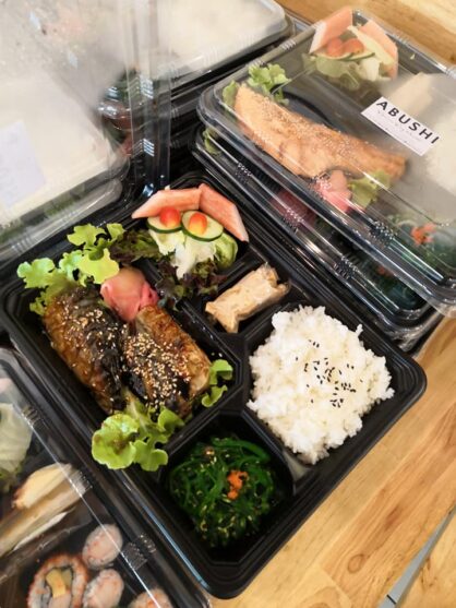 เบนโตะ อาหารกล่องญี่ปุ่น ซาบะย่างเทริยากิ ฮาลาล