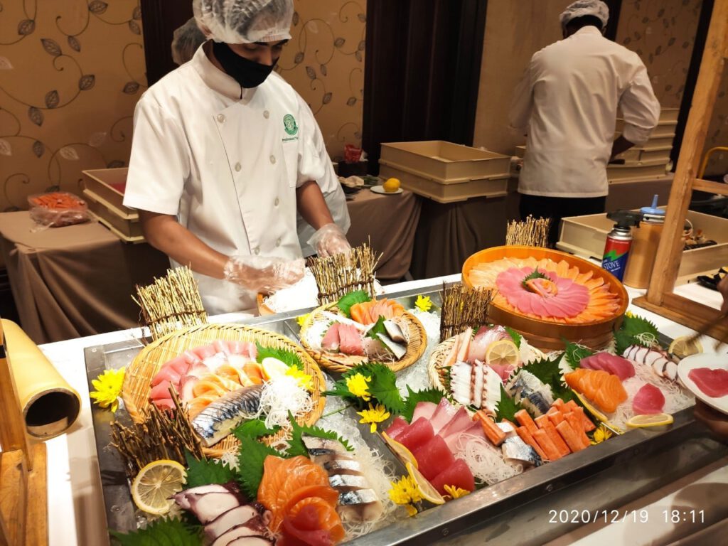 จัดเลี้ยงอาหารญี่ปุ่น ซูชิ ซาชิมิ โรงแรม 5 ดาว แชงกรีลา