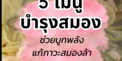 5 เมนูบำรุงสมอง ช่วยบูทพลังสมอง