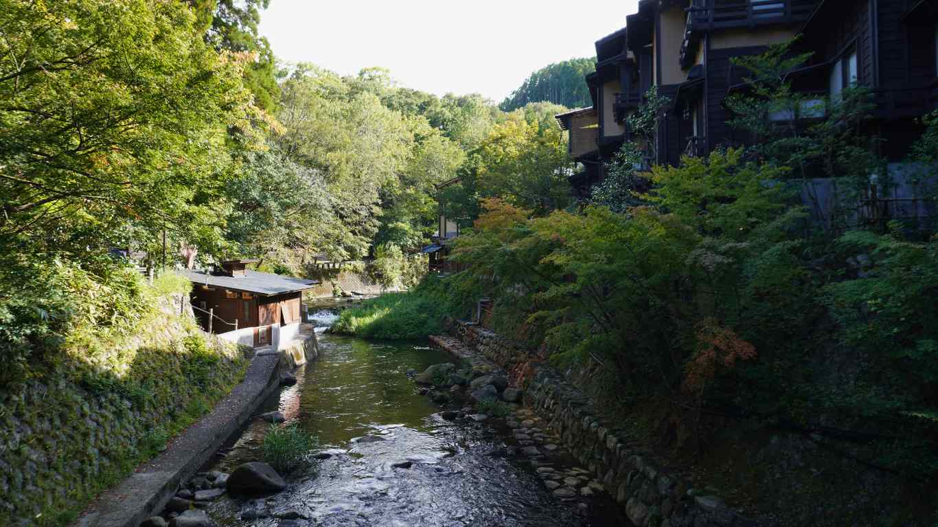 ธรรมชาติเงียบสงบที่เมือง kurokawaonsen ธรรมชาติเงียบสงบที่เมือง kurokawaonsen