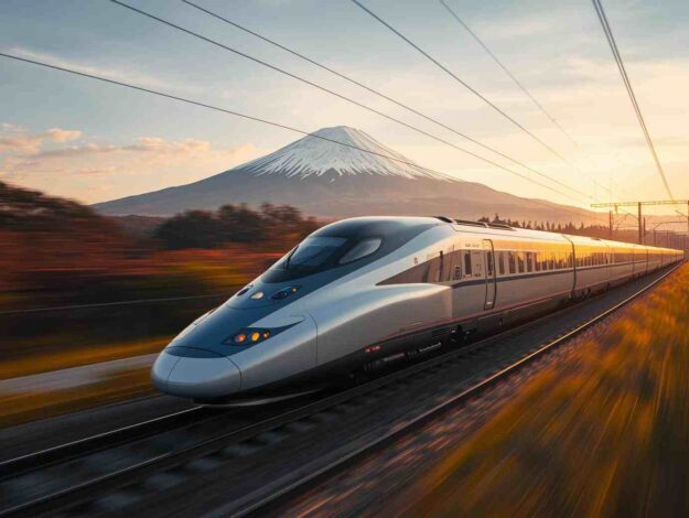 JR Pass คุ้มไหม ชินคันเซ็น-ภูเขาไฟฟูจิ รถไฟชินคันเซ็นวิ่งผ่านภูเขาไฟฟูจิ