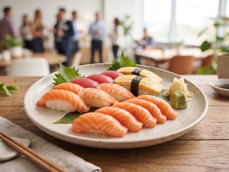แพคเกจซูชิจัดเลี้ยง Office Delight ซูชิ + ซาชิมิแซลมอน